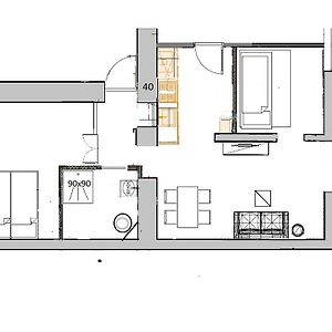 Apartament z 2 sypialniami